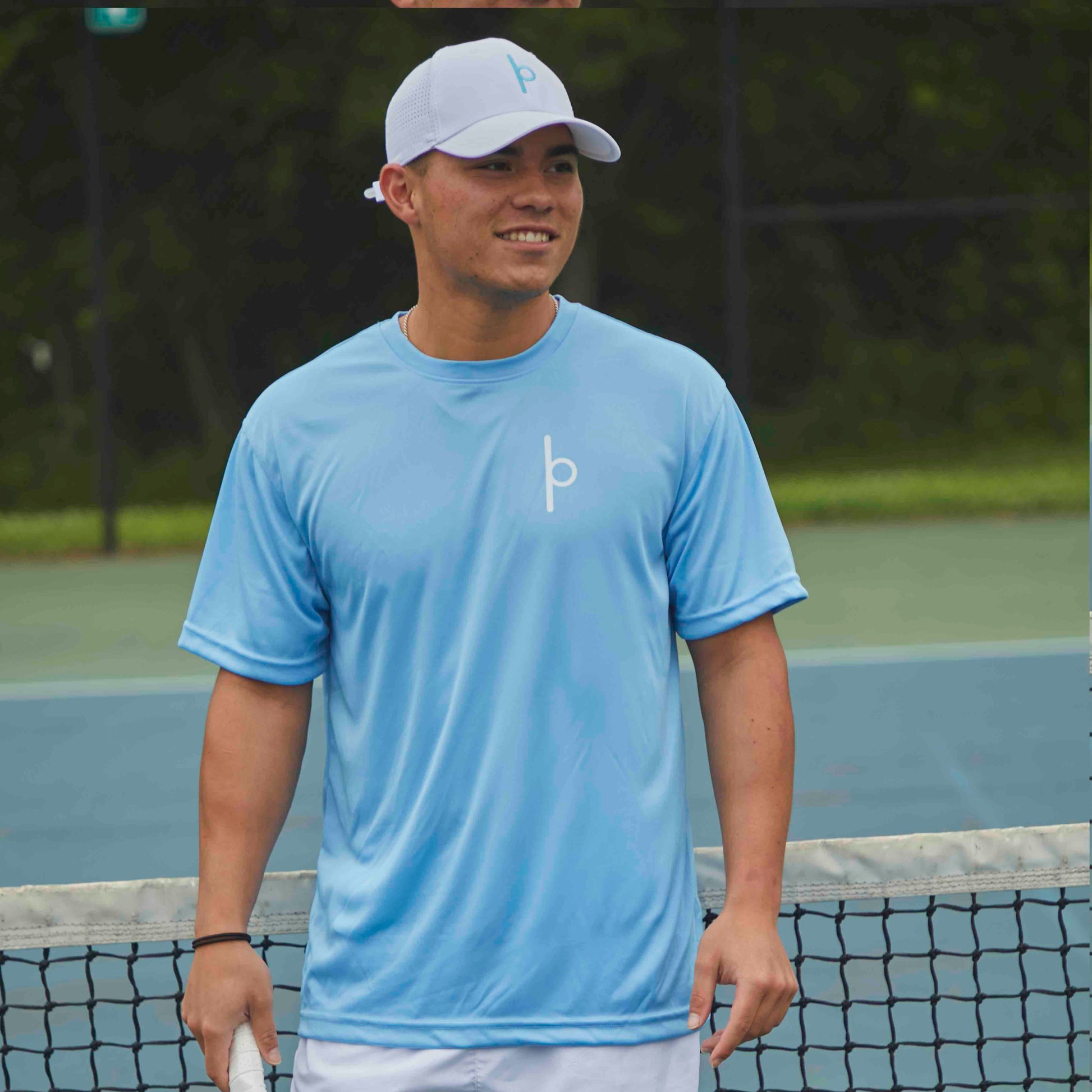 Men's Blue Performance Dri Fit Official Pickleball T-Shirt