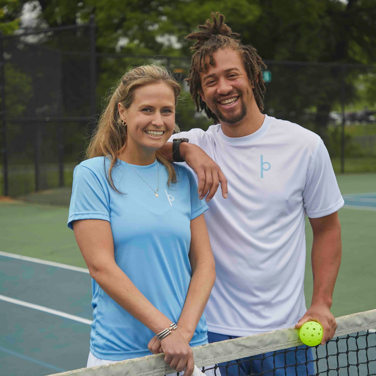 Women's Blue Performance Dri Fit Official Pickleball T-Shirt