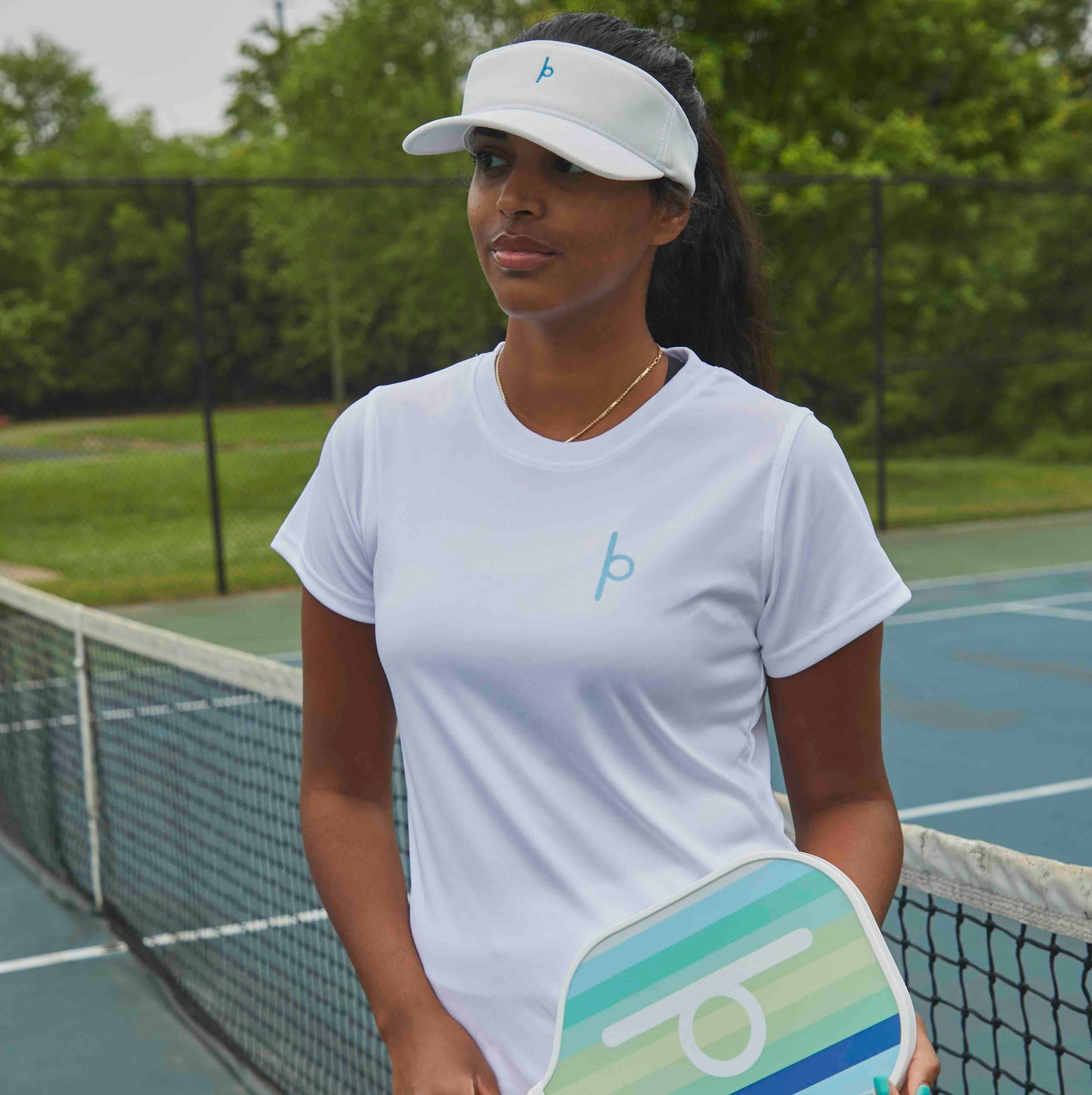 Women's White Performance Dri Fit Official Pickleball T-Shirt