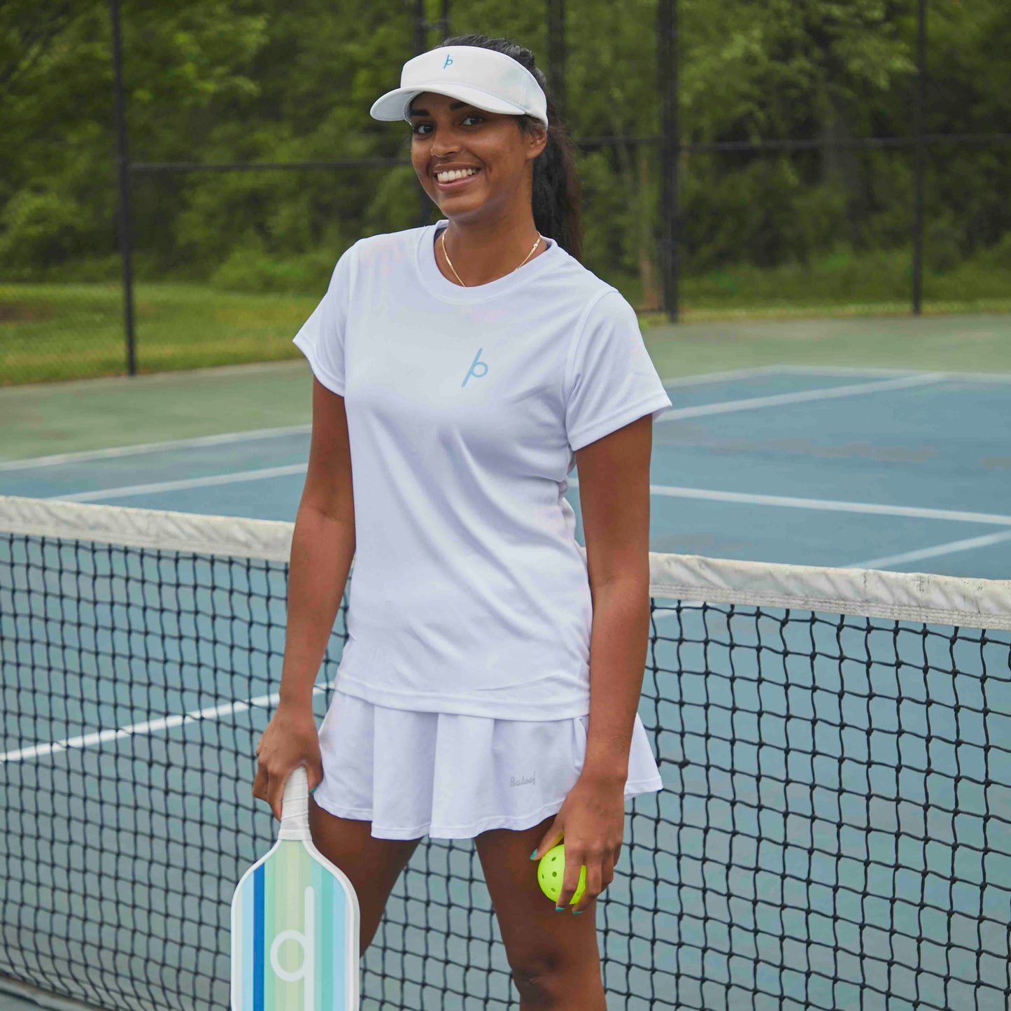 Women's White Performance Dri Fit Official Pickleball T-Shirt