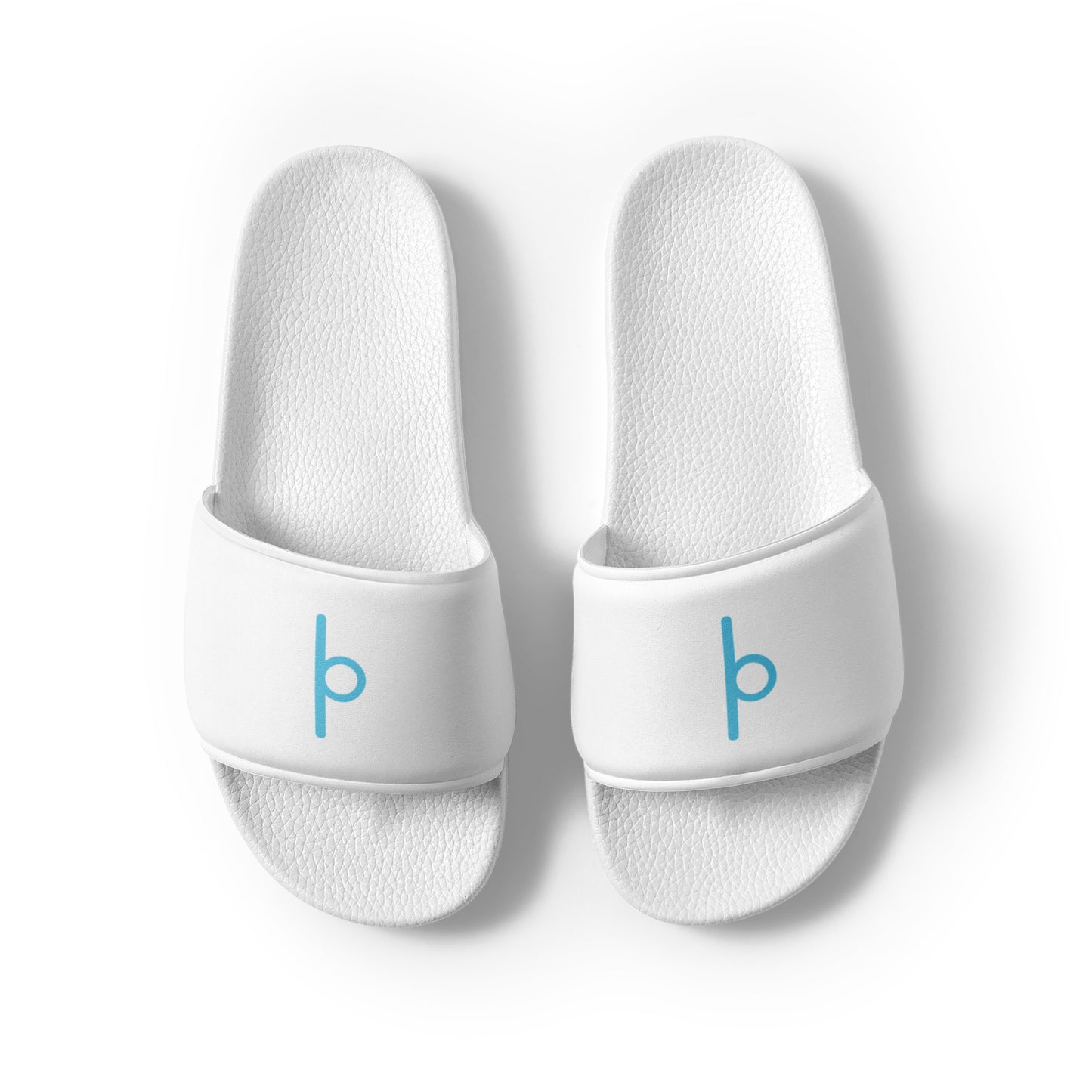 Men's Official Pickleball white comfort slides