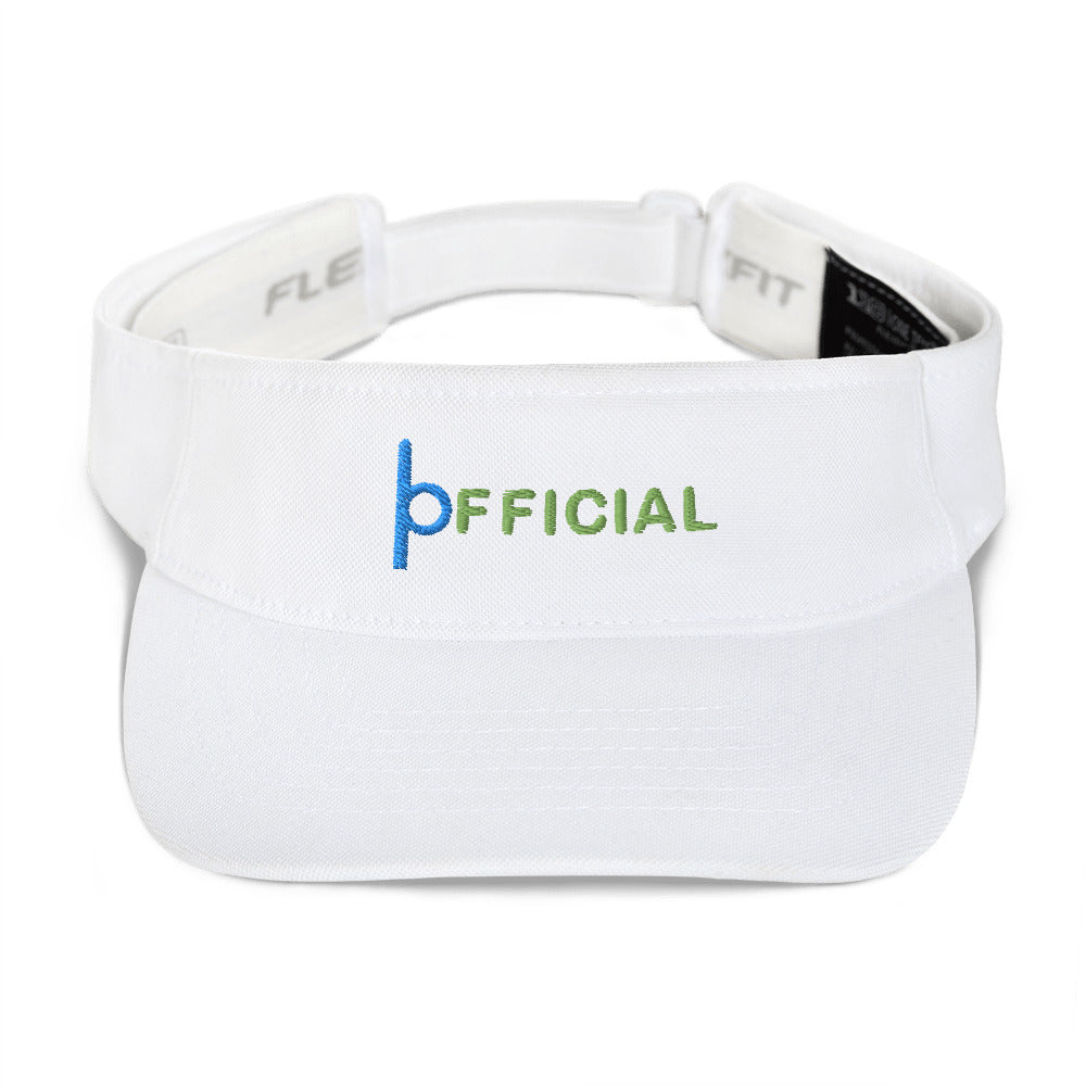 Unisex Cool fit performance white official pickleball visor